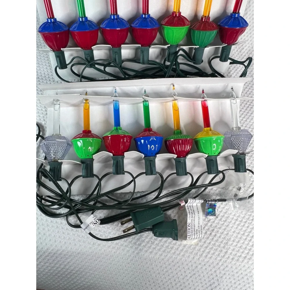 Vintage NOMA & Bethlehem Lights‎ Holiday Bubble Light Sets PARTIALLY WORKING